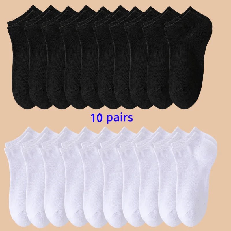10 Pairs of Women's/men's Boat Socks. - Derslash