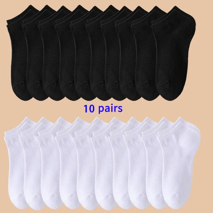 10 Pairs of Women's/men's Boat Socks. - Derslash