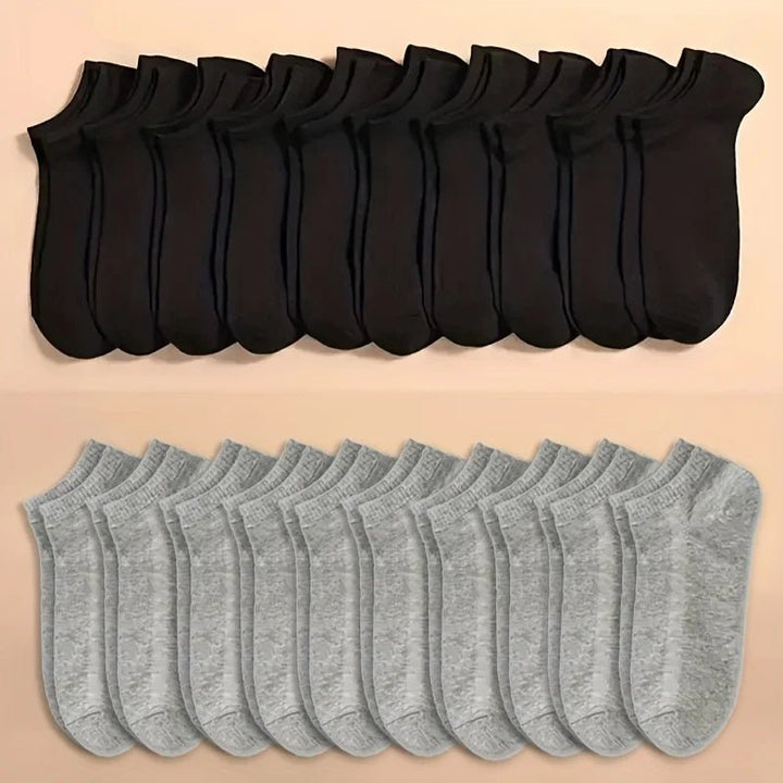 10/20/40 Pairs Soft Lightweight Low Cut Ankle Socks - Derslash