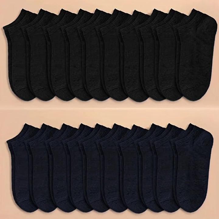 10/20/40 Pairs Soft Lightweight Low Cut Ankle Socks - Derslash
