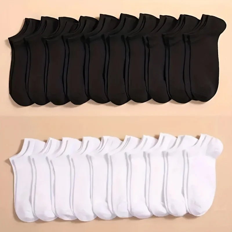 10/20/40 Pairs Soft Lightweight Low Cut Ankle Socks - Derslash