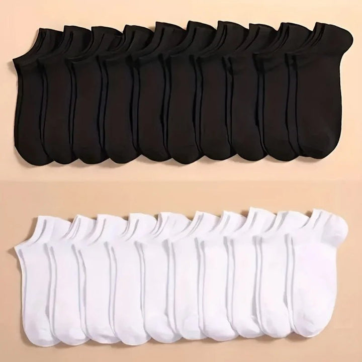 10/20/40 Pairs Soft Lightweight Low Cut Ankle Socks - Derslash