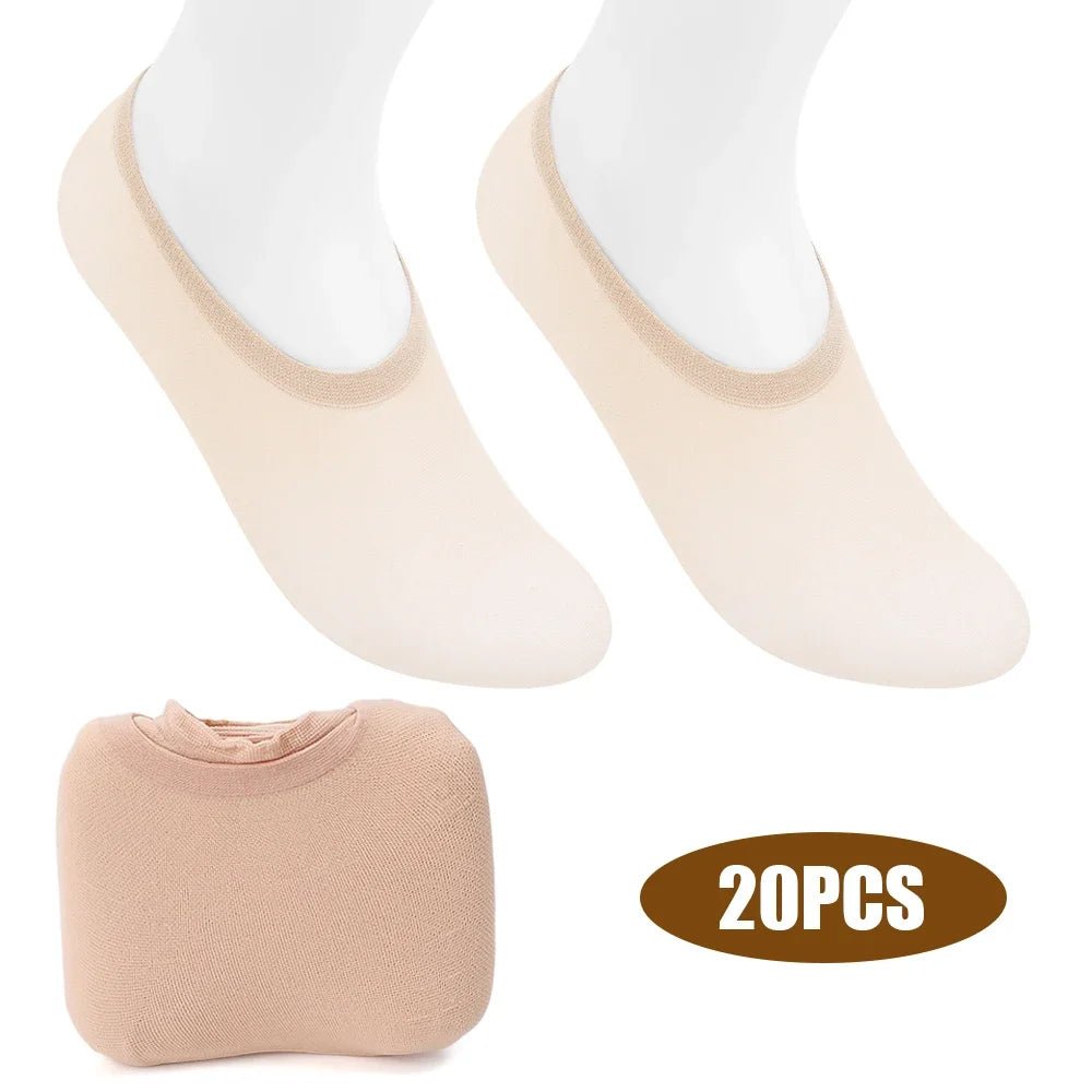 10Pairs Women Summer Transparent Socks - Derslash