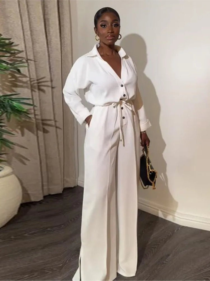 2024 Spring Collection Solid Color Collar Jacket with Buckle Waist Strap - Derslash