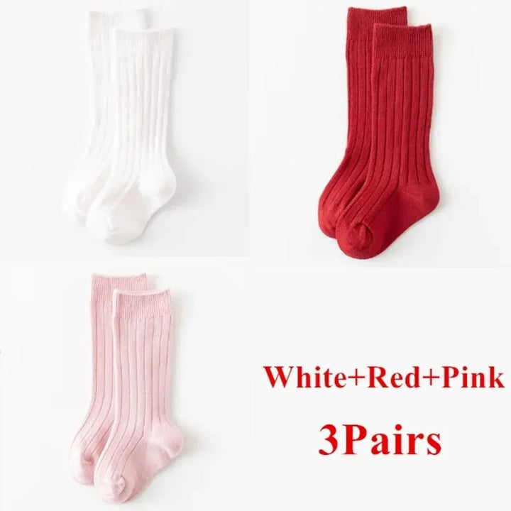 3Pairs/Lot Baby Knee High Socks - Derslash