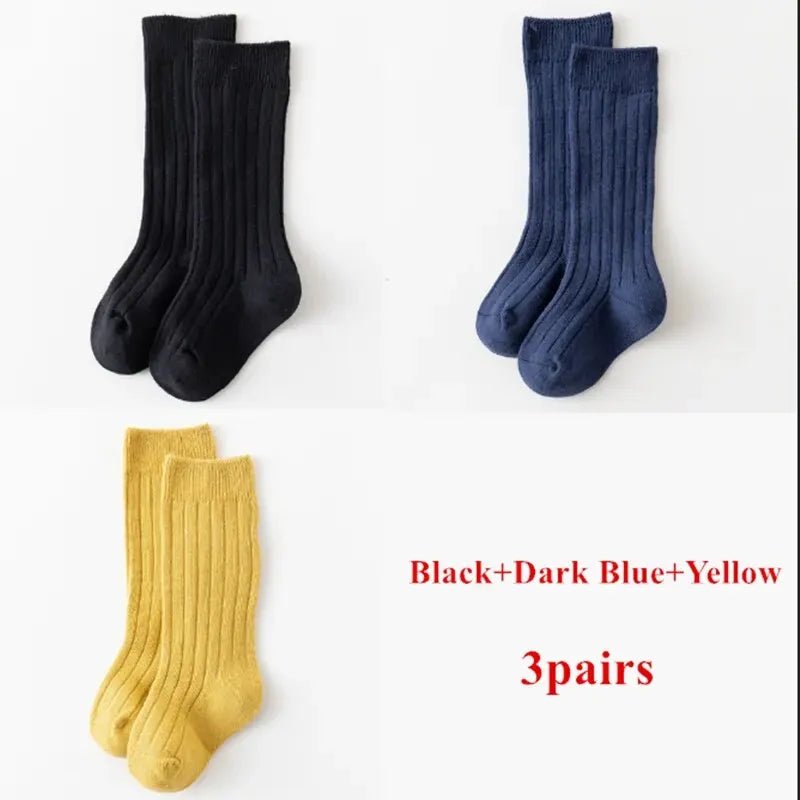 3Pairs/Lot Baby Knee High Socks - Derslash
