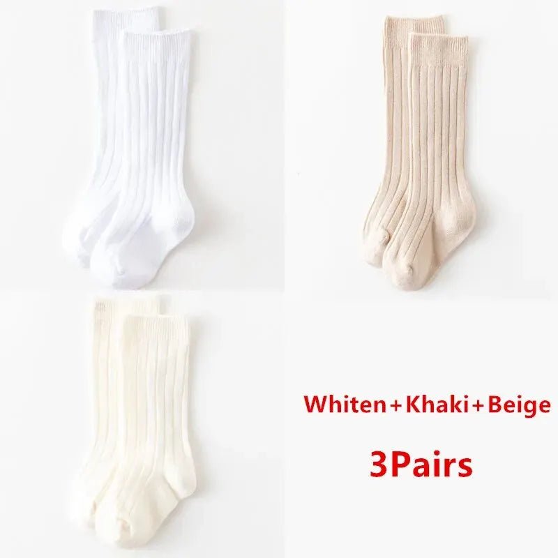 3Pairs/Lot Baby Knee High Socks - Derslash