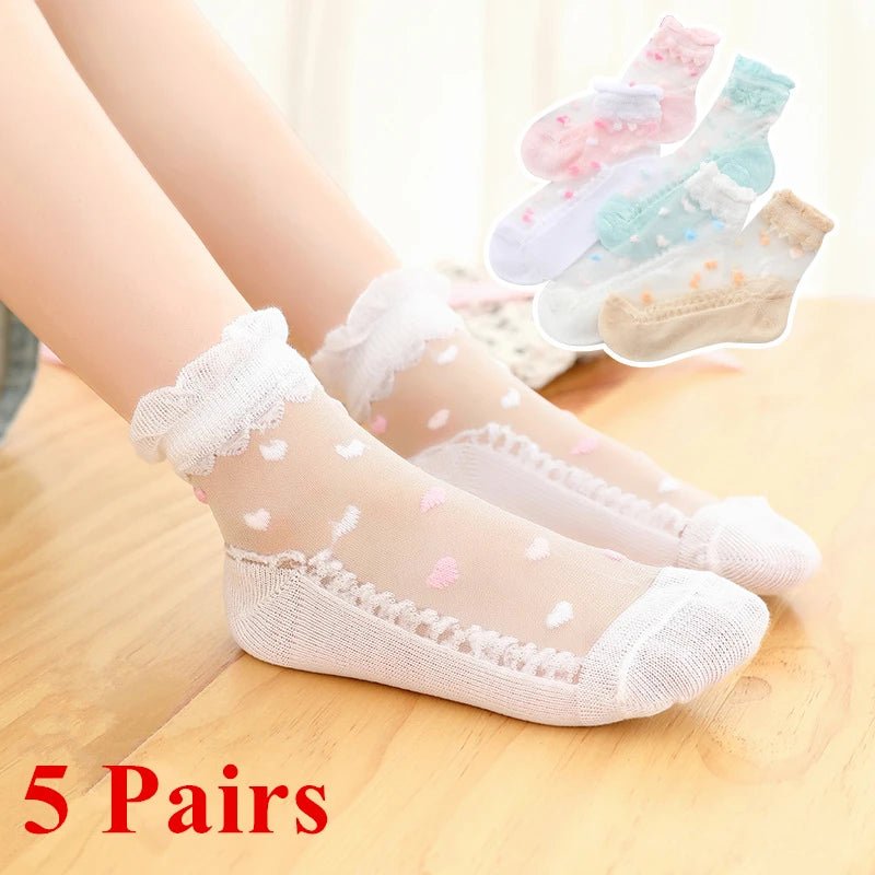 5 Pairs/Lot Girls Socks - Derslash