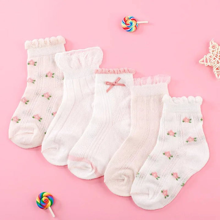 5 Pairs/Lot Spring Summer Girl socks - Derslash