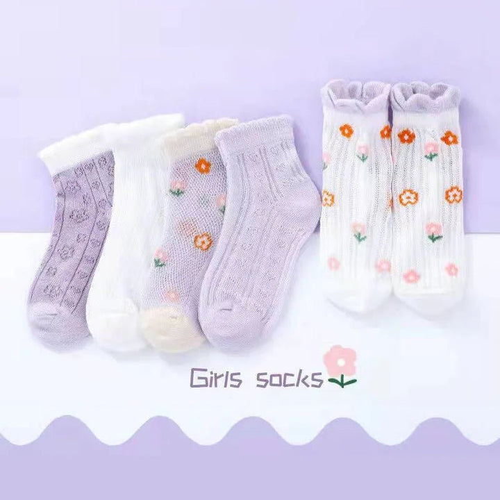 5 Pairs/Lot Spring Summer Girl socks - Derslash