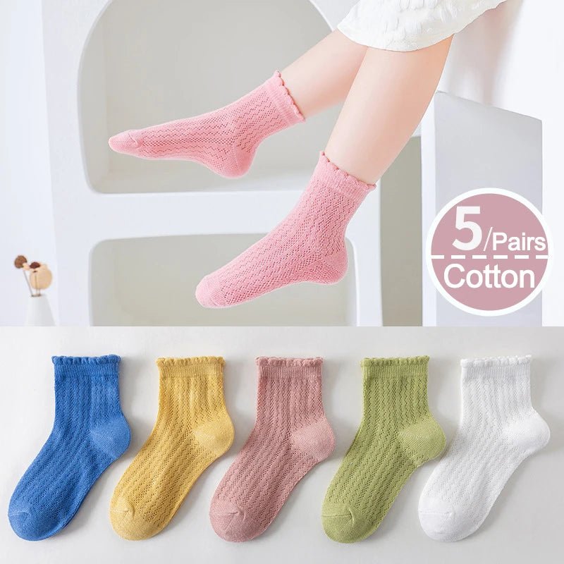 5 Pairs/Lot Spring Summer Girl socks - Derslash