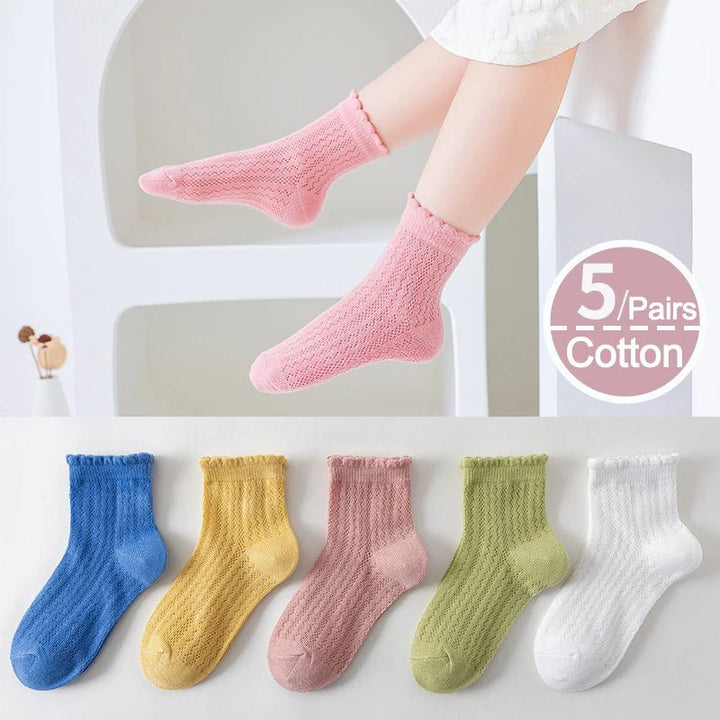 5 Pairs/Lot Spring Summer Girl socks - Derslash