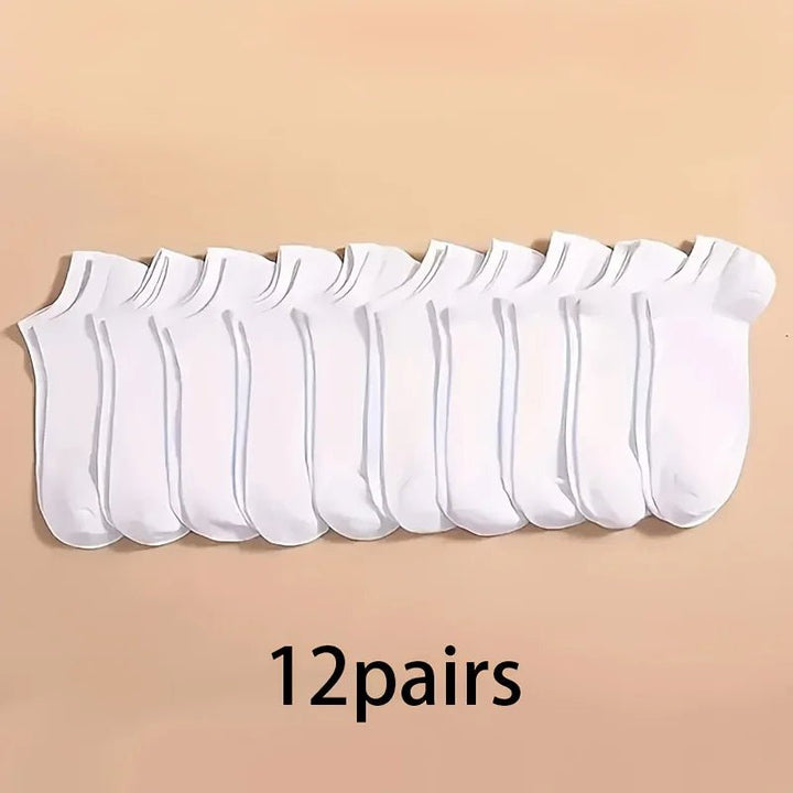 5/16/12 Pairs Of Solid Color Low - cut Socks - Derslash