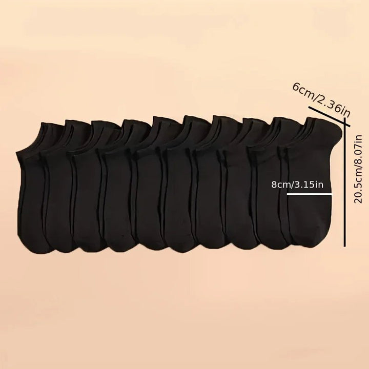 5/16/12 Pairs Of Solid Color Low - cut Socks - Derslash