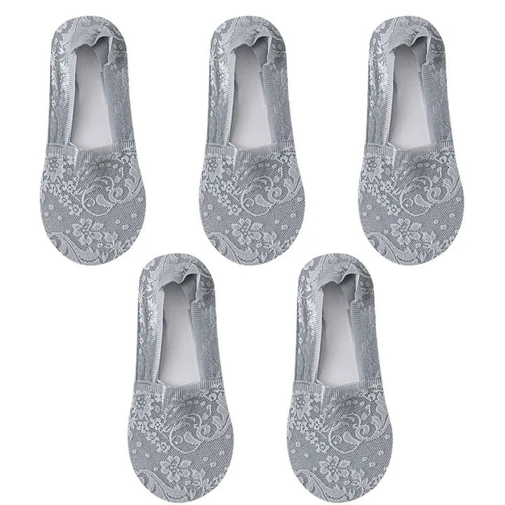 5Pair Women Socks Thin Transparent Socks - Derslash