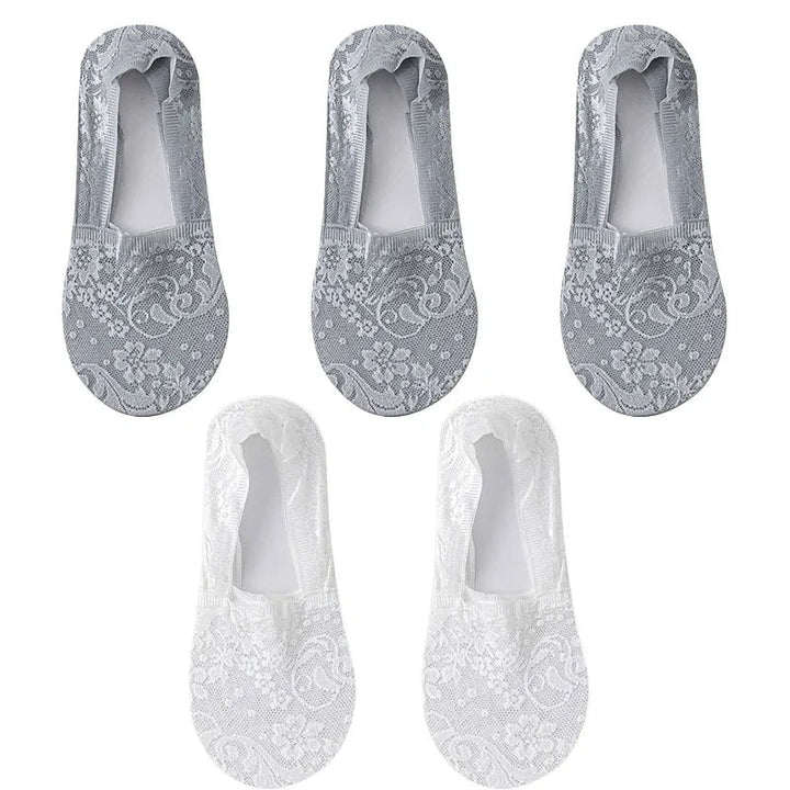 5Pair Women Socks Thin Transparent Socks - Derslash