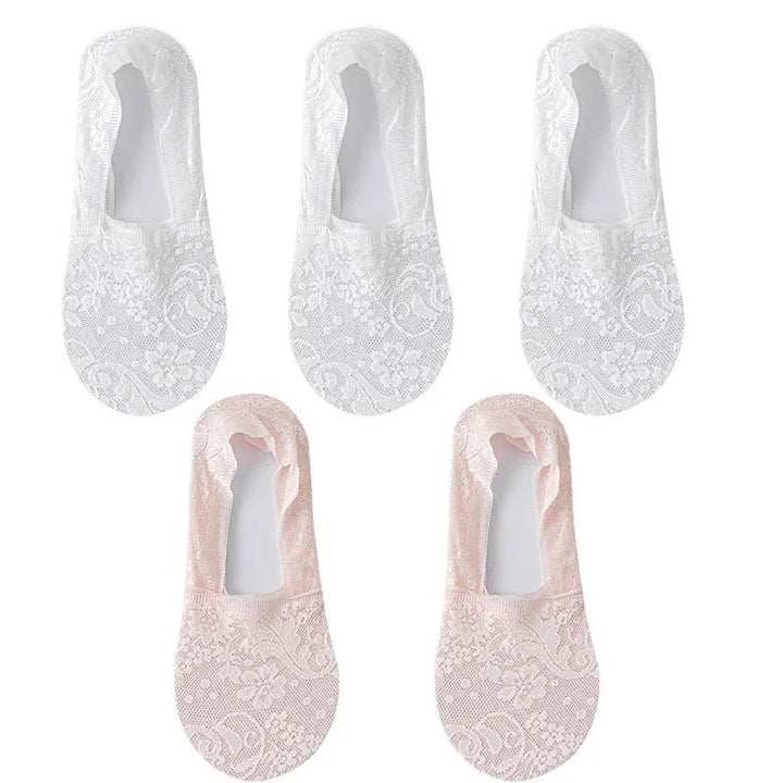 5Pair Women Socks Thin Transparent Socks - Derslash