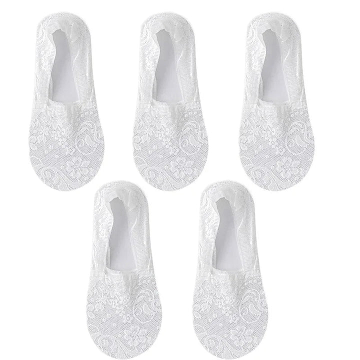 5Pair Women Socks Thin Transparent Socks - Derslash