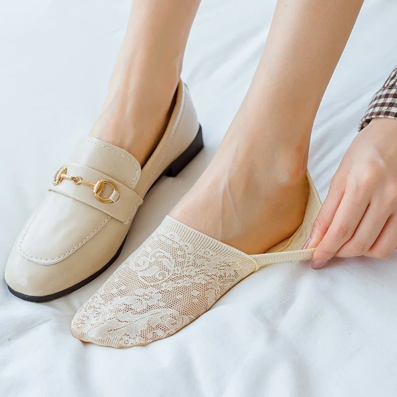 5Pair Women Socks Thin Transparent Socks - Derslash