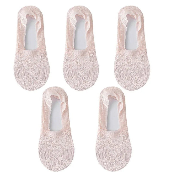 5Pair Women Socks Thin Transparent Socks - Derslash