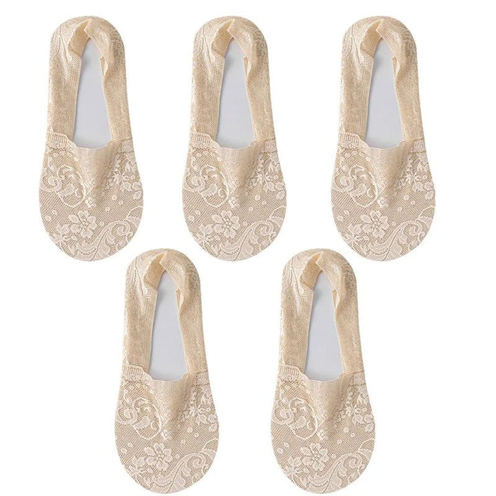 5Pair Women Socks Thin Transparent Socks - Derslash
