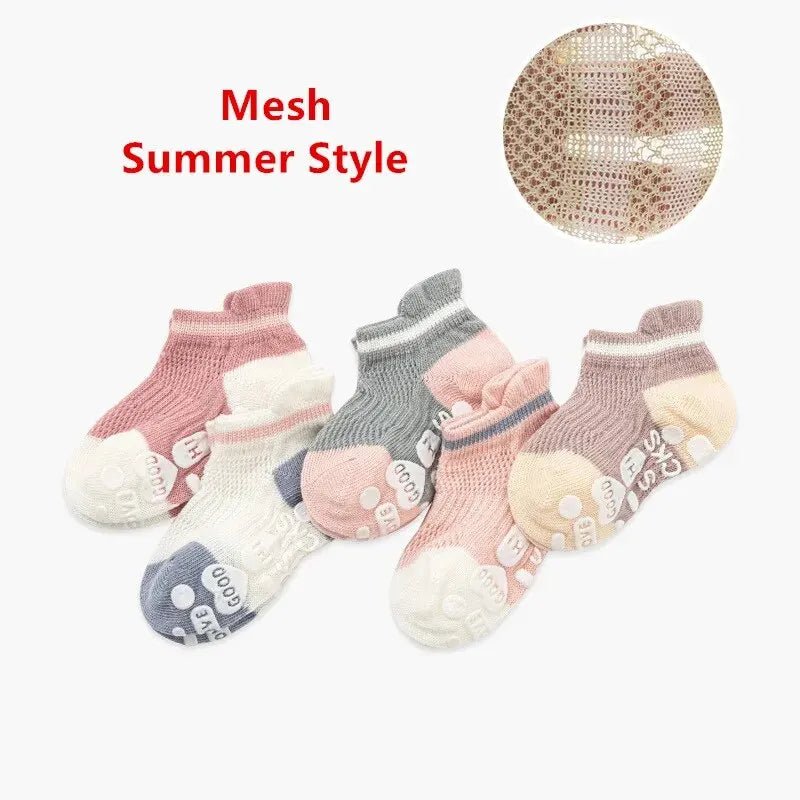 5Pairs/Lot Baby Anti Slip Socks - Derslash