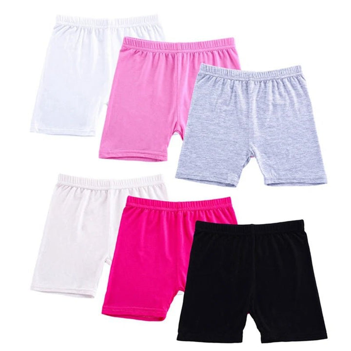 6Pcs/Set Candy Color Cotton Girls Short - Derslash