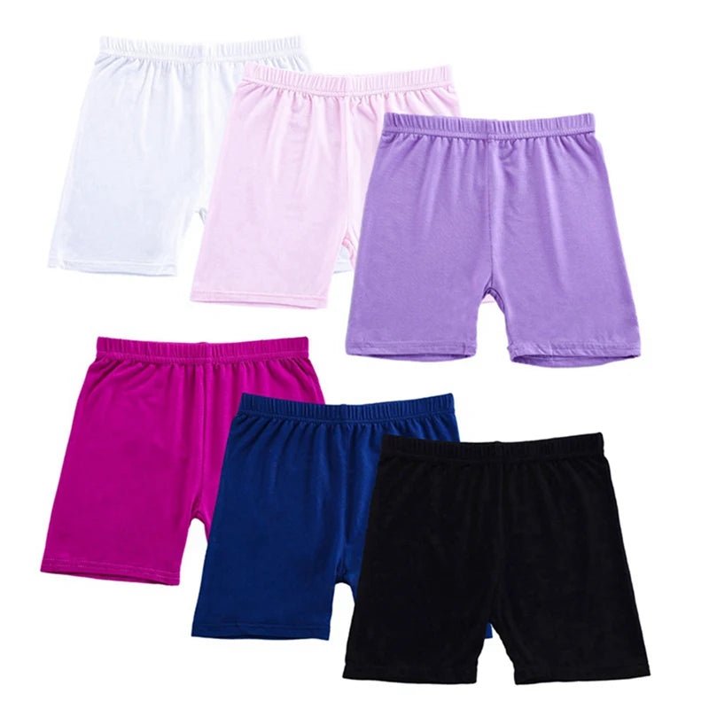 6Pcs/Set Candy Color Cotton Girls Short - Derslash
