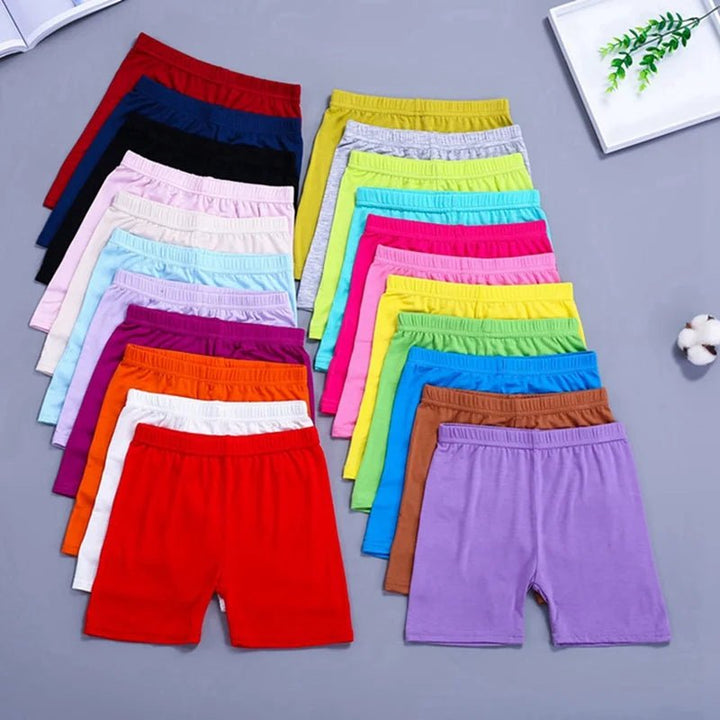 6Pcs/Set Candy Color Cotton Girls Short - Derslash