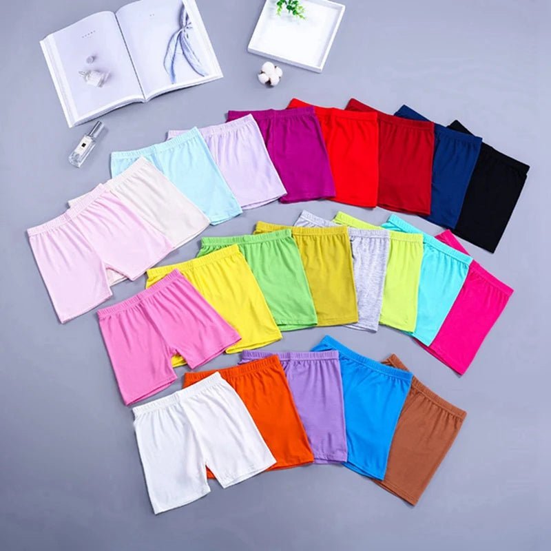6Pcs/Set Candy Color Cotton Girls Short - Derslash