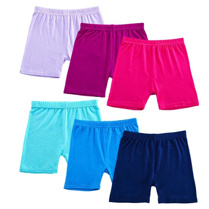 6Pcs/Set Candy Color Cotton Girls Short - Derslash