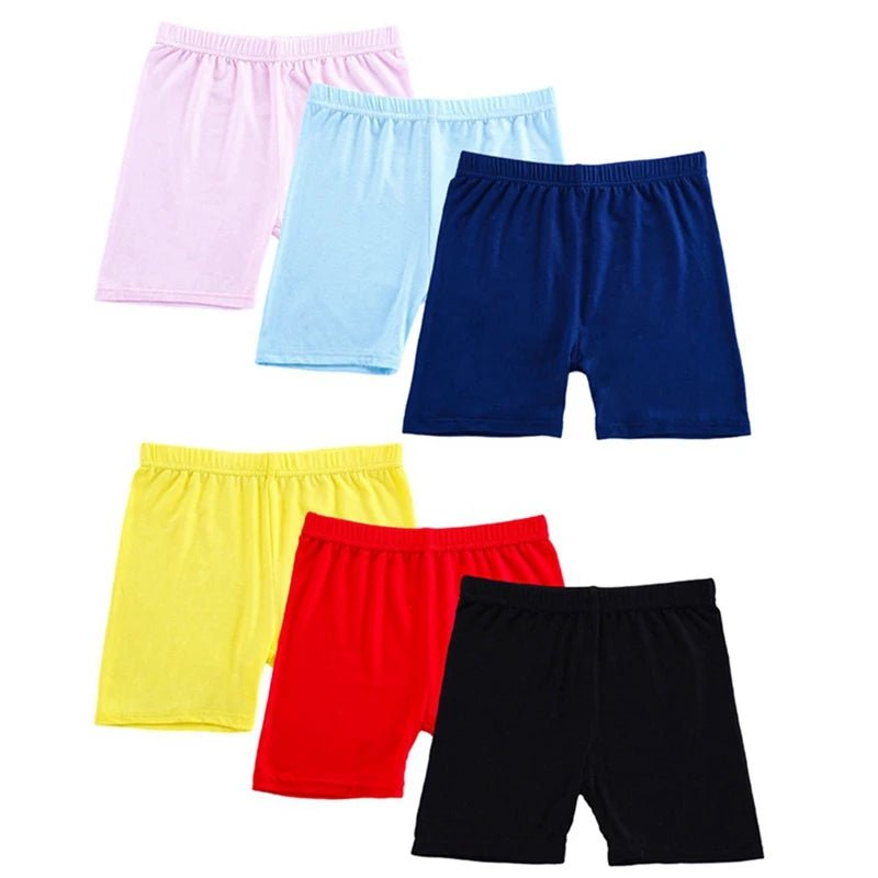 6Pcs/Set Candy Color Cotton Girls Short - Derslash