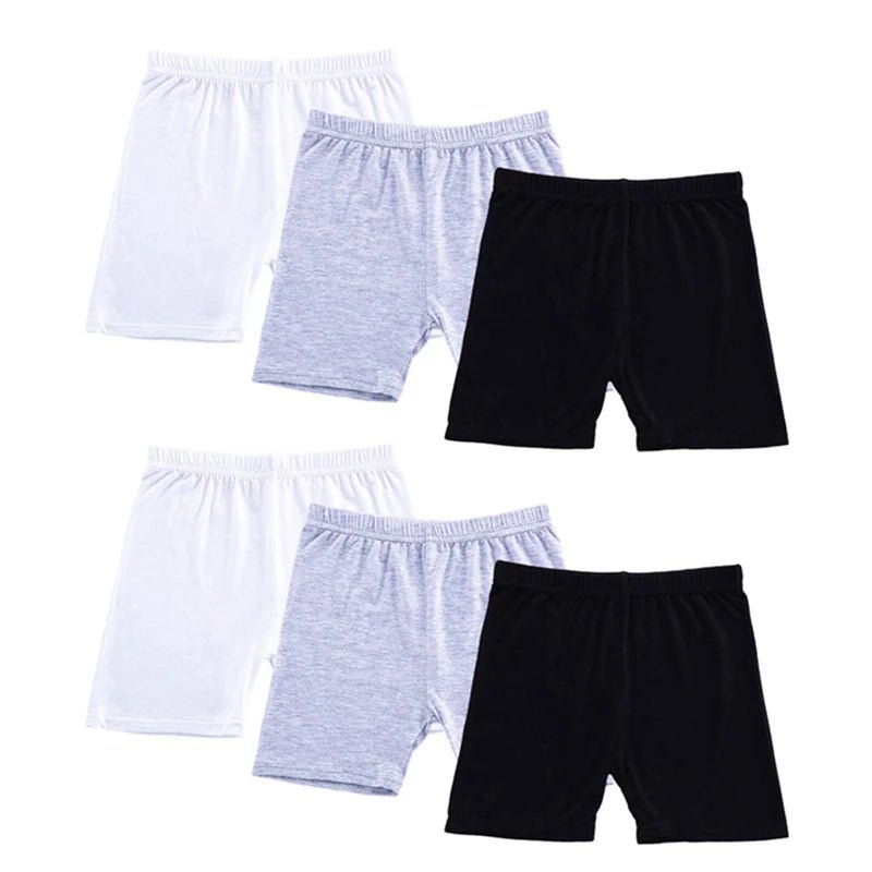 6Pcs/Set Candy Color Cotton Girls Short - Derslash
