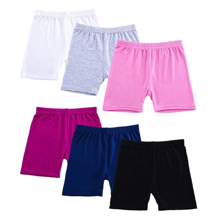 6Pcs/Set Candy Color Cotton Girls Short - Derslash
