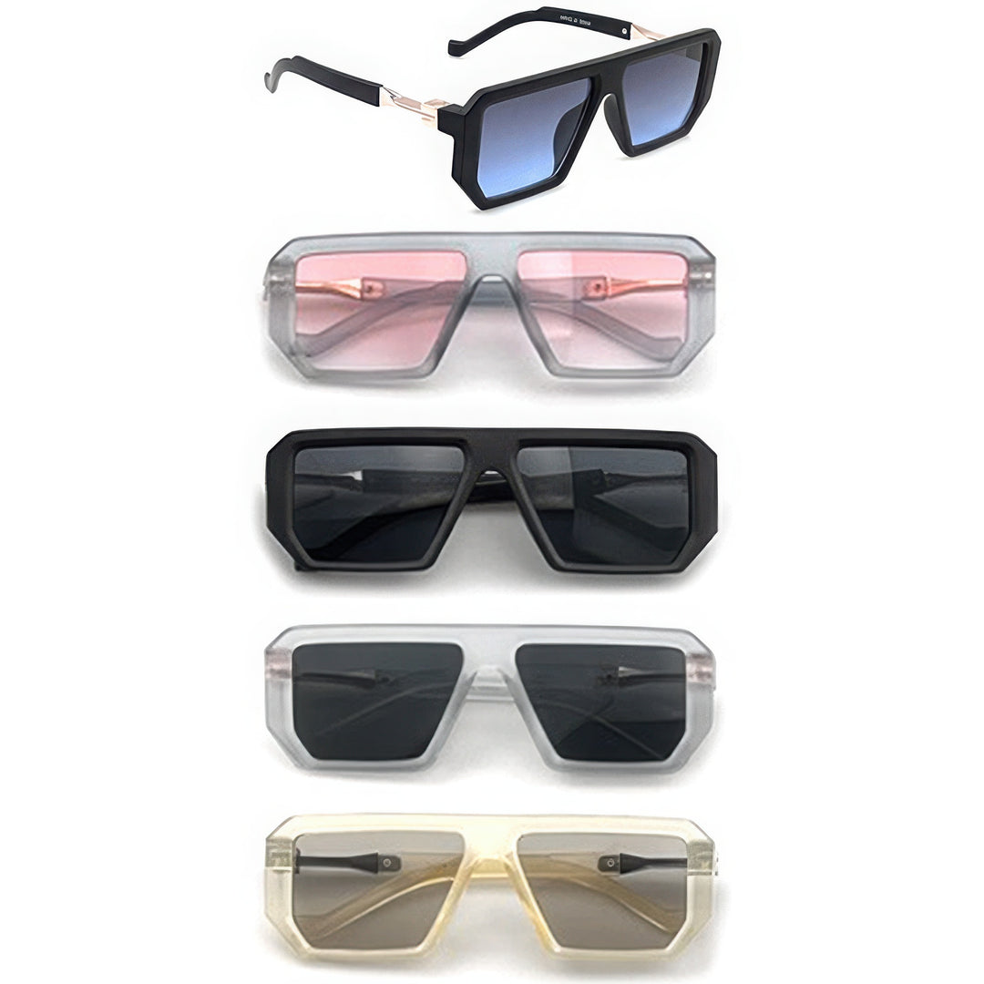 Stylische quadratische Retro-Sonnenbrille