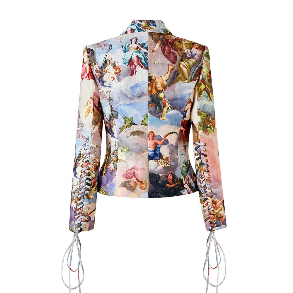 Autumn Collection Italian Vintage Lace - up Jackets - Derslash