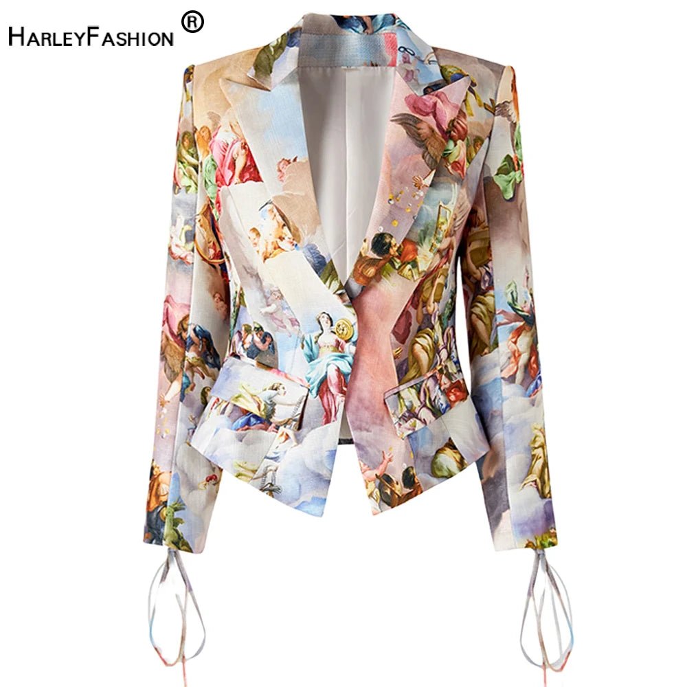 Autumn Collection Italian Vintage Lace - up Jackets - Derslash