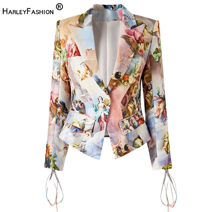 Autumn Collection Italian Vintage Lace - up Jackets - Derslash
