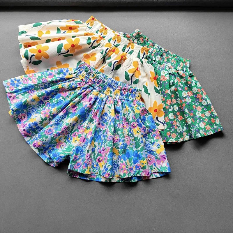 Baby Girls Flower Shorts - Derslash