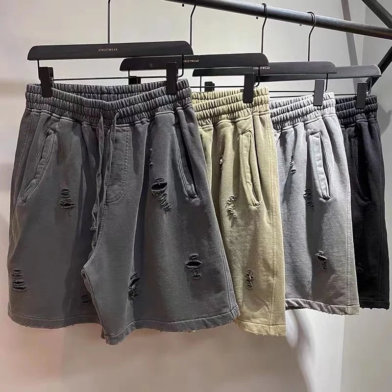 Baggy,worn out style shorts for Men - Derslash