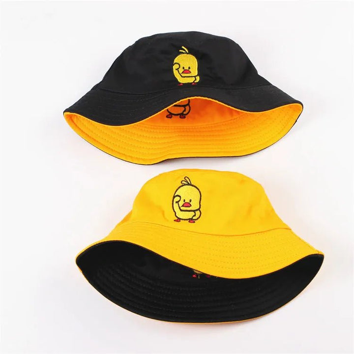 Black Yellow Duck Unisex Bucket Hats - Derslash