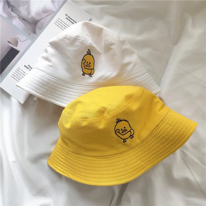Black Yellow Duck Unisex Bucket Hats - Derslash