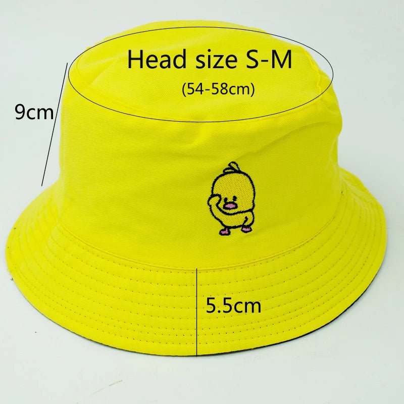 Black Yellow Duck Unisex Bucket Hats - Derslash