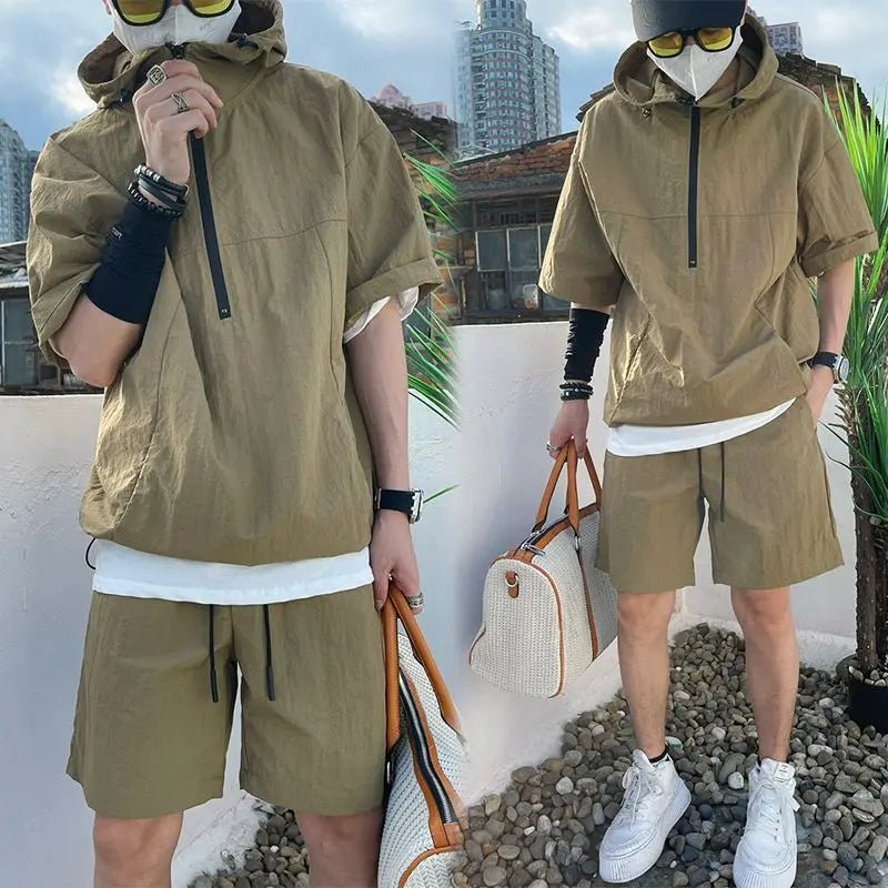 Cargo Style T - shirt + T - shorts - Derslash