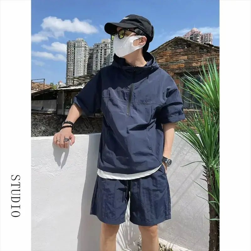 Cargo Style T - shirt + T - shorts - Derslash