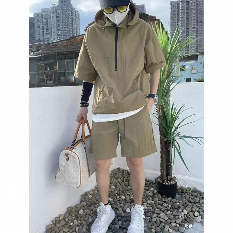 Cargo Style T - shirt + T - shorts - Derslash