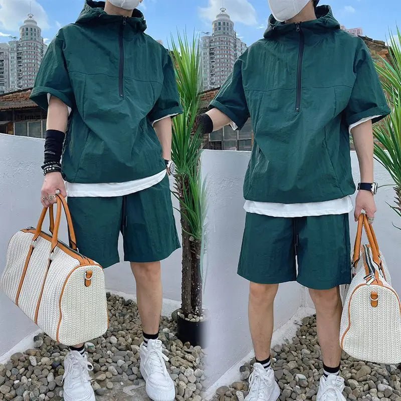 Cargo Style T - shirt + T - shorts - Derslash