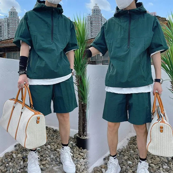 Cargo Style T - shirt + T - shorts - Derslash
