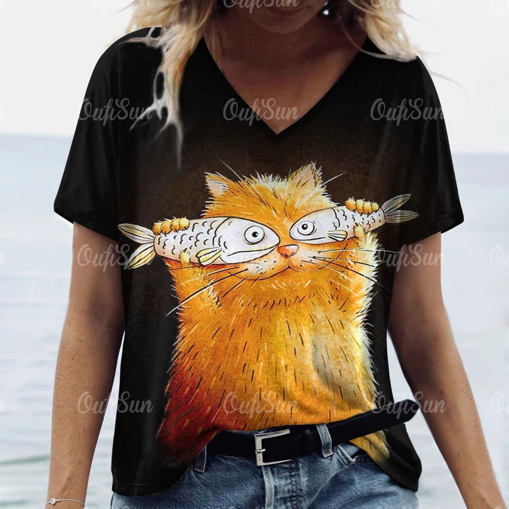 Cat Design T - shirts - Derslash