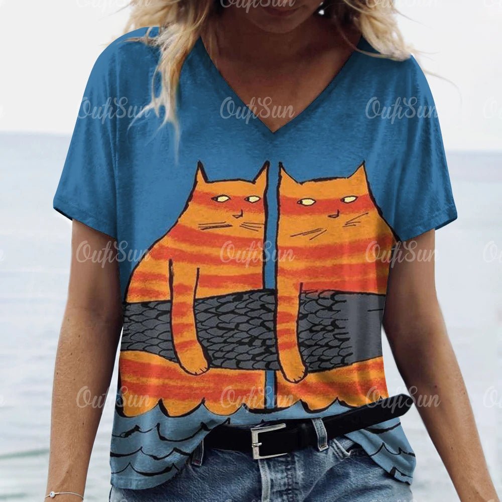 Cat Design T - shirts - Derslash